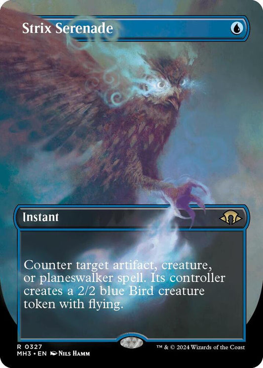 Strix Serenade (Borderless) Foil - Modern Horizons 3 (MH3) 0327