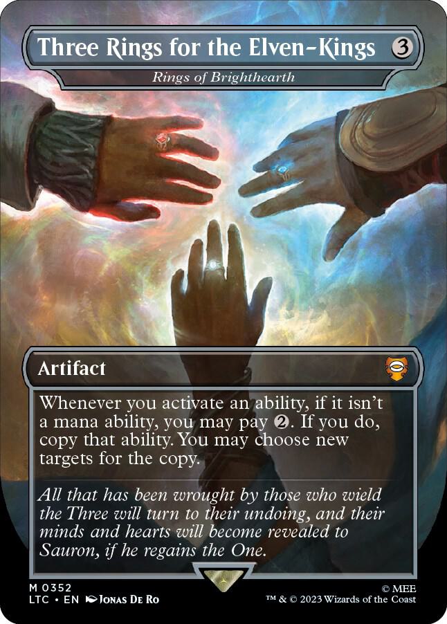 Three Rings for the Elven-Kings Borderless Foil 0352 LTC