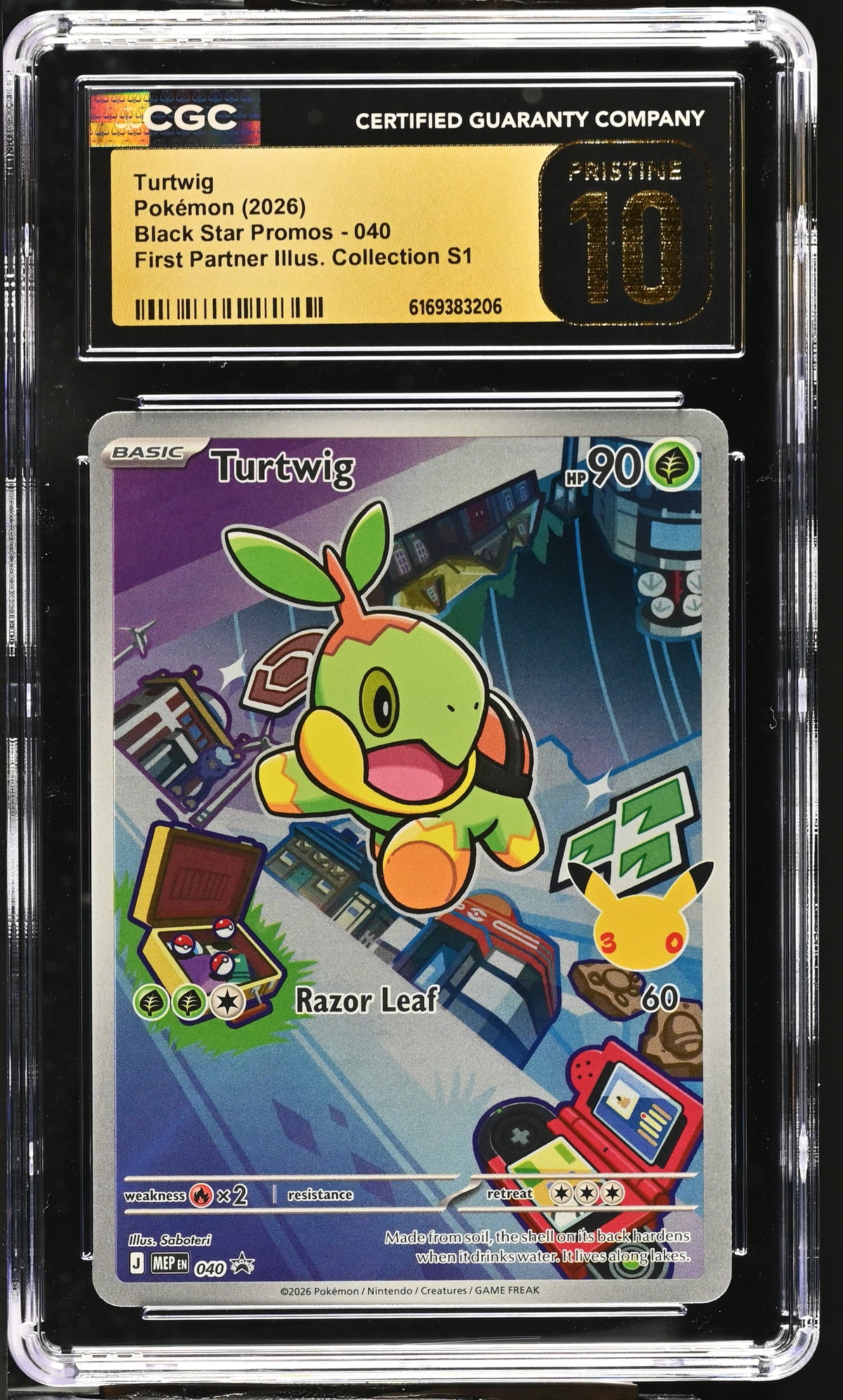 Turtwig 040 Promo First Partner CGC Pristine 10