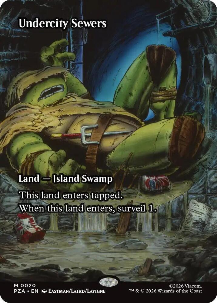 Undercity Sewers (Borderless) - Teenage Mutant Ninja Turtles Source Material (PZA)