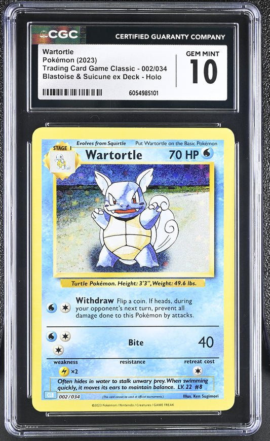 Wartortle Classic 002/034 CGC 10