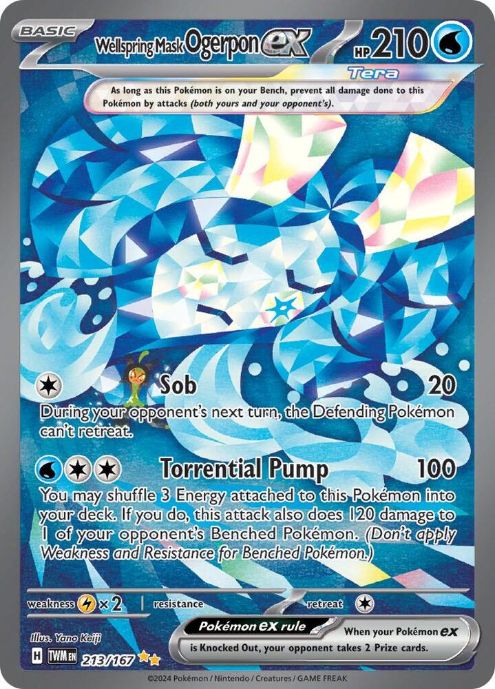 Wellspring Mask Ogerpon EX 213/167 (T)