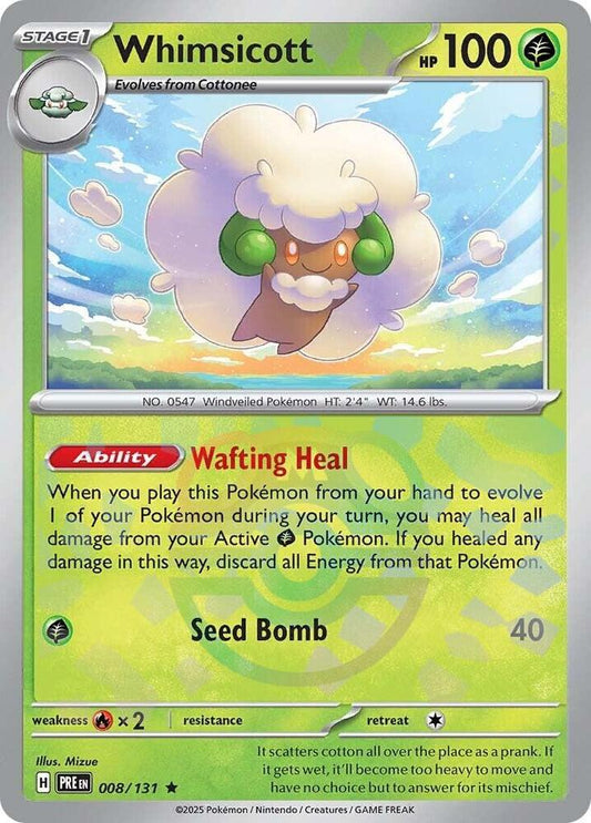 Whimsicott (Master Ball Pattern) - SV: Prismatic Evolutions (PRE) 008/131
