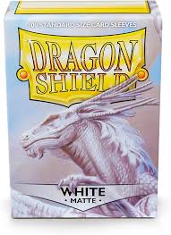 Dragon Shield White 100CT Box Dual Matte