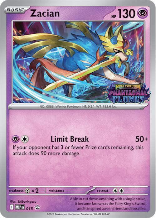 Zacian (Prerelease) - ME: Mega Evolution Promo (MEP) 015