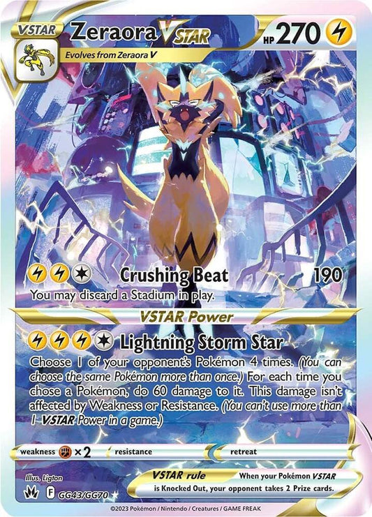 Zeraora VSTAR - SWSH: Crown Zenith: Galarian Gallery (CRZ:GG)